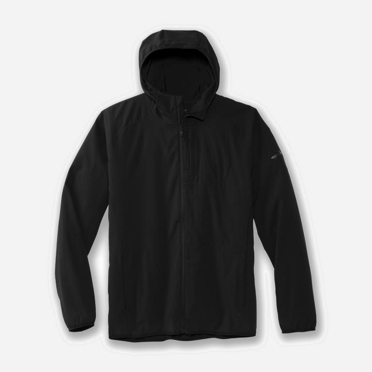 Brooks Canopy Mens Running Jackets Ireland Black (CKHT-83275)